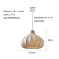 Retro pleated soft white led pendant lights for living room warm glow