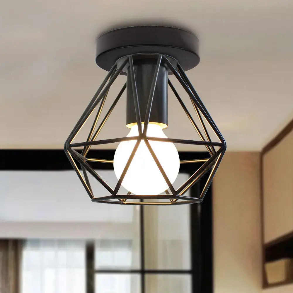 Modern industrial black led pendant lights for kitchen dining room