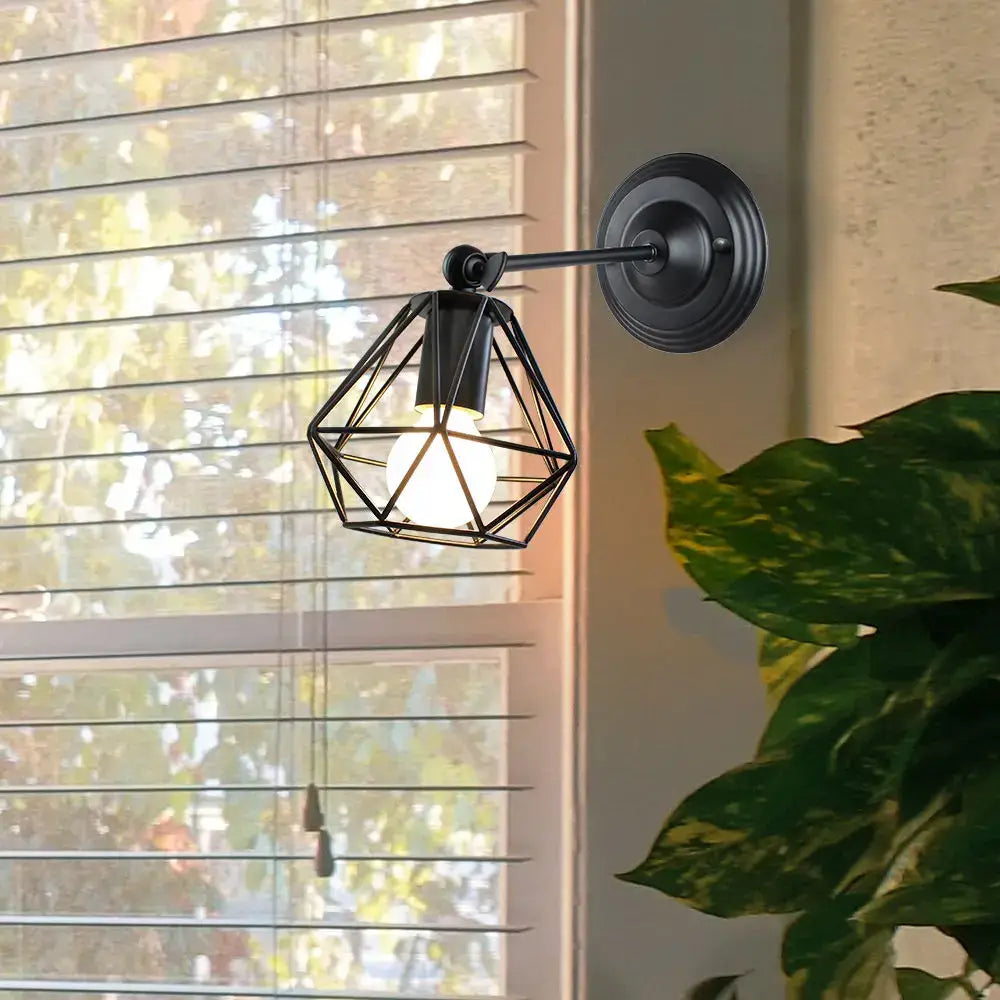 Modern industrial black led pendant lights for kitchen dining room