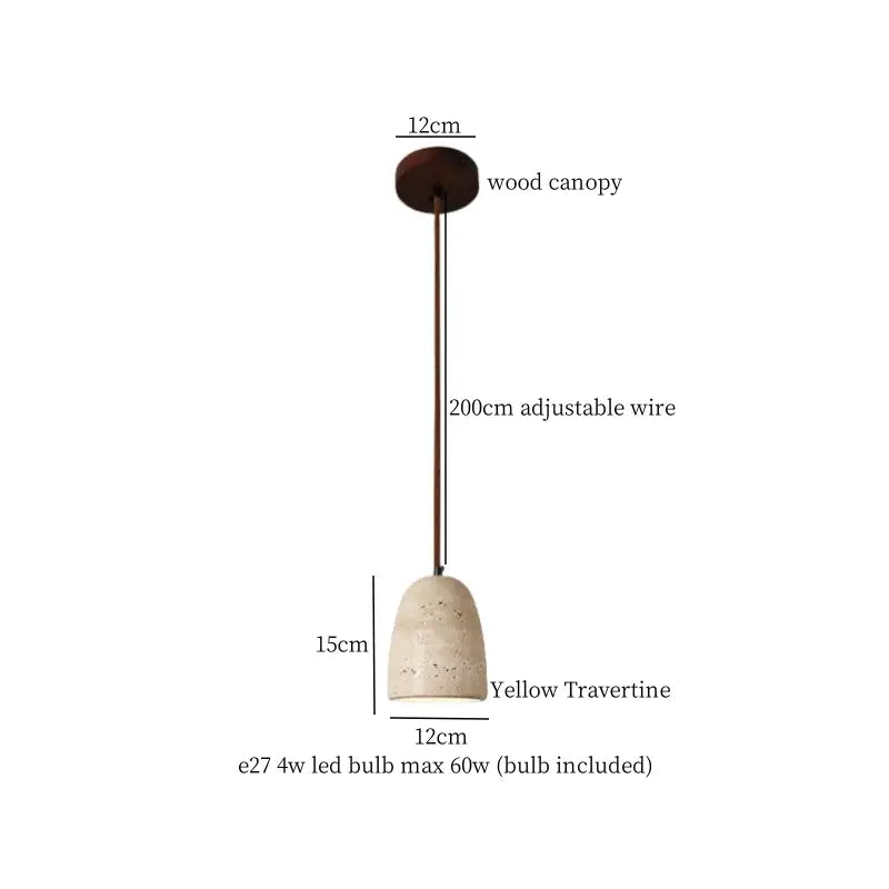Minimalist beige concrete led pendant lights dining room wood mount