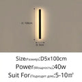 Modern led porch lights black & gold minimalist sconce living room