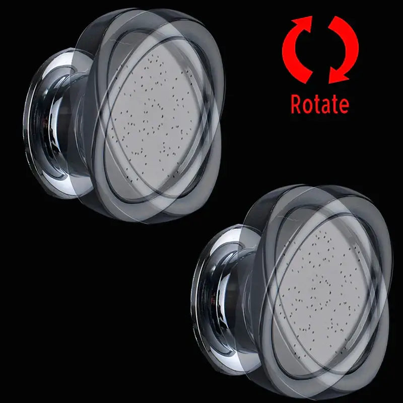Gold led rain shower system with massage jet and bidet for bathroom