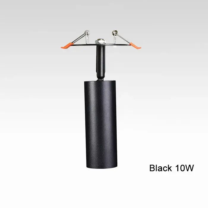 Modern cylindrical black & white led recessed ceiling lights kitchen