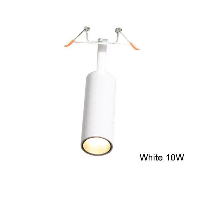Modern cylindrical black & white led recessed ceiling lights kitchen