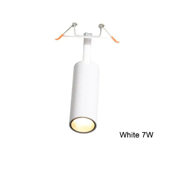 Modern cylindrical black & white led recessed ceiling lights kitchen