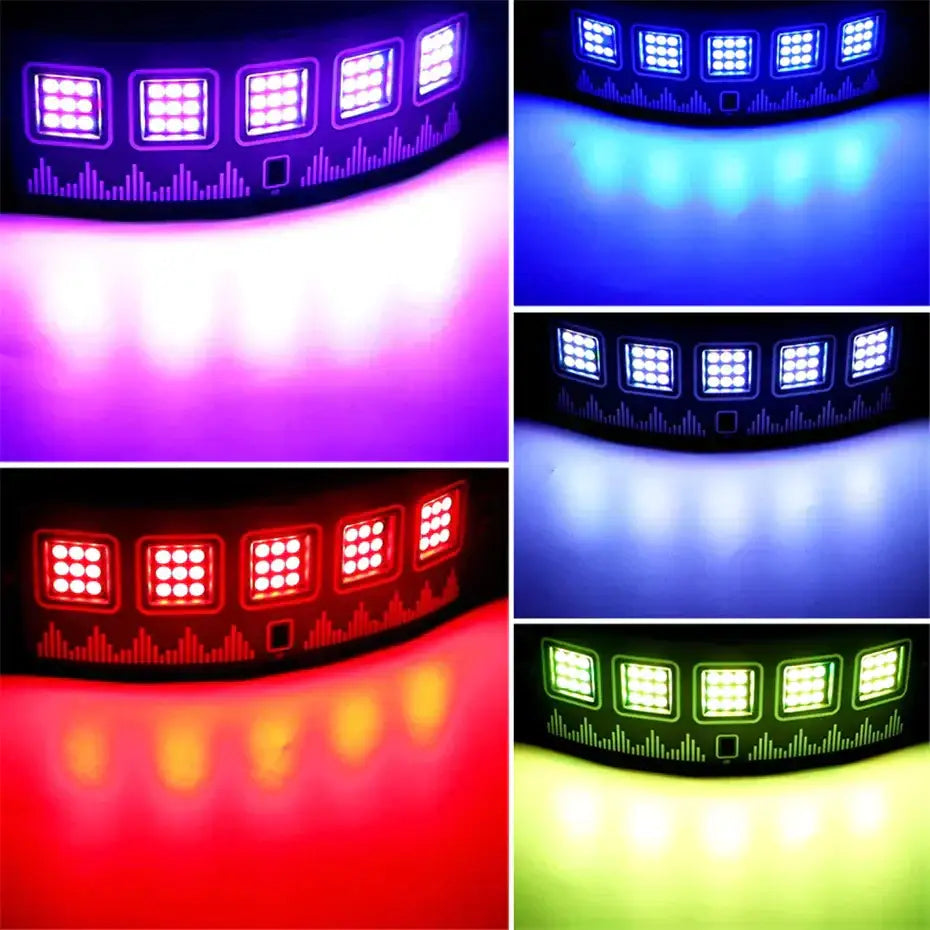 Modern black led rgb disco strobe light party room handle light
