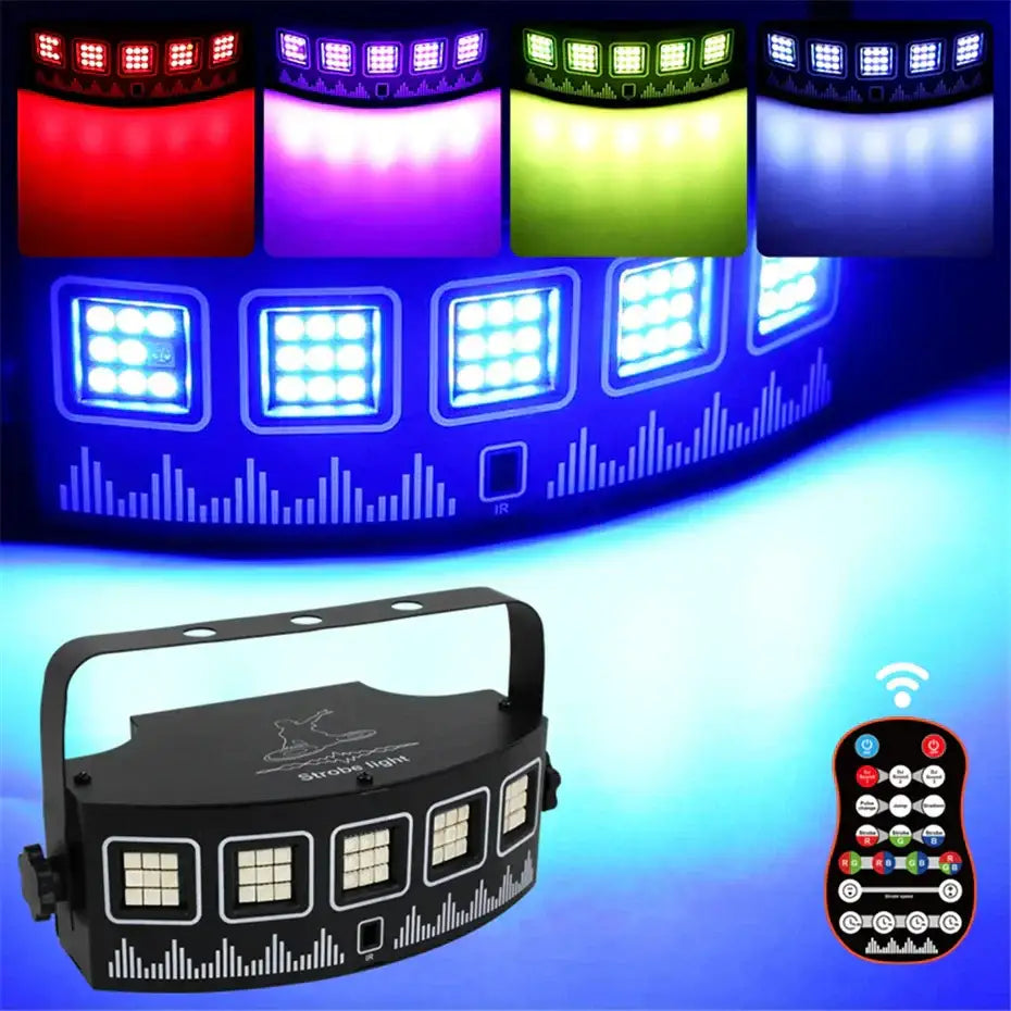 Modern black led rgb disco strobe light party room handle light