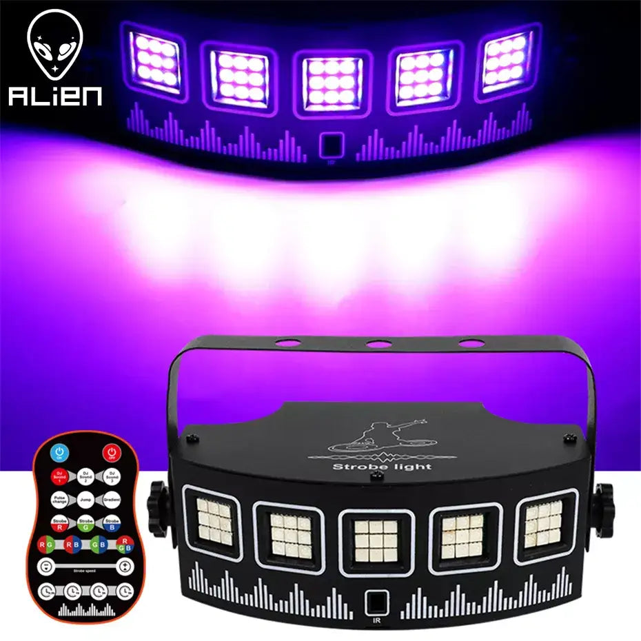Modern black led rgb disco strobe light party room handle light