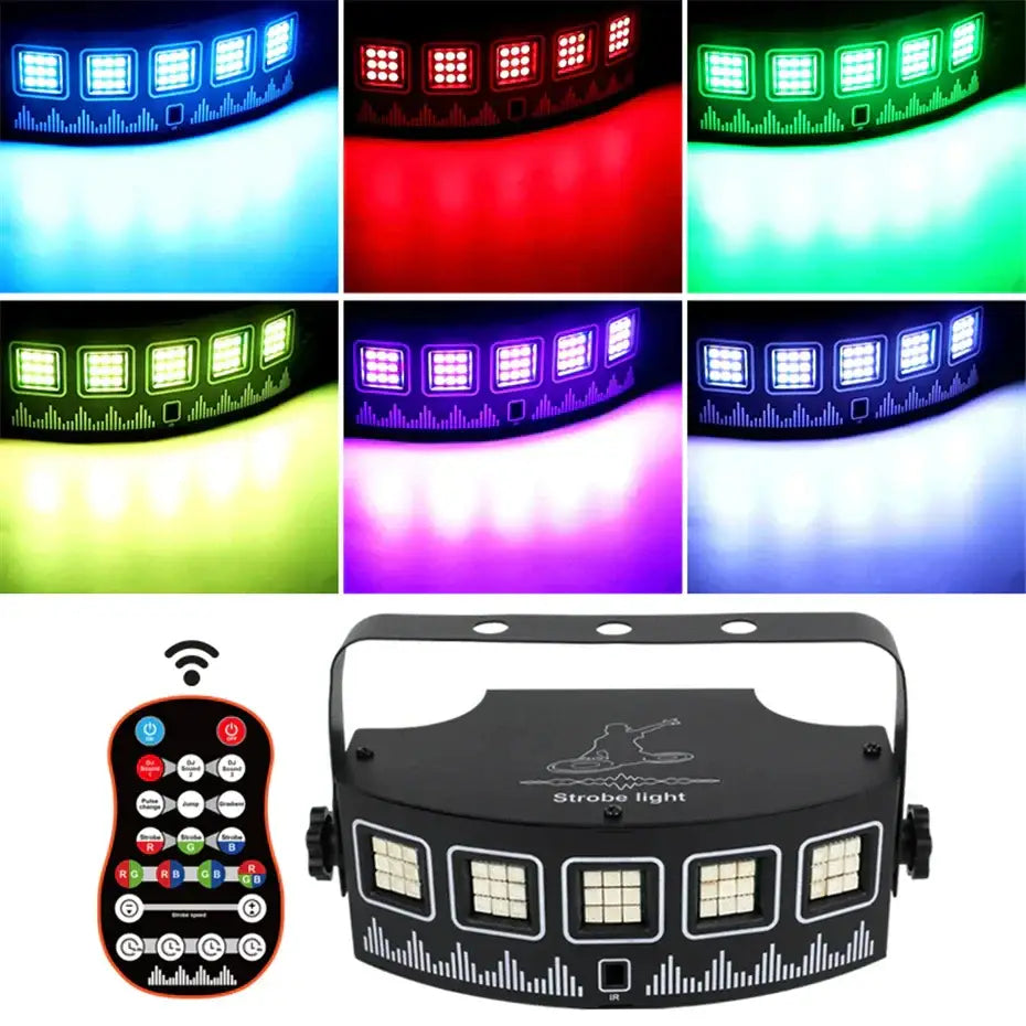 Modern black led rgb disco strobe light party room handle light