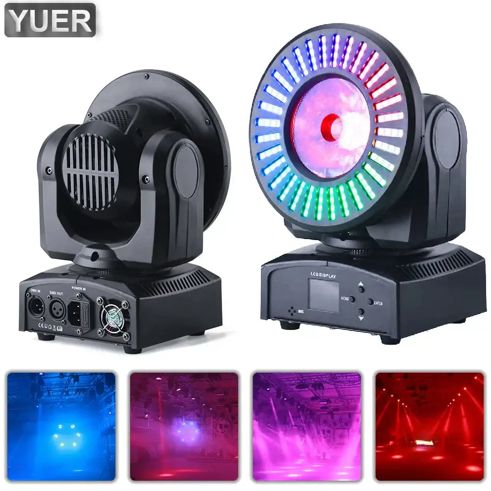 Black rgbw beam moving head spotlight stage light for living room