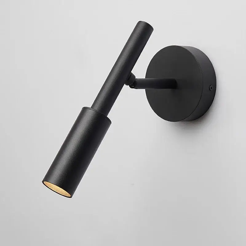 Modern black & white rotatable wall lamp bedroom spotlight