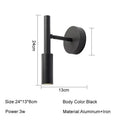 Modern black & white rotatable wall lamp bedroom spotlight