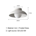 Modern minimalist white led round ceiling light bedroom fixture