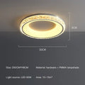Modern textured crystal round ceiling light with remote control for bedroom