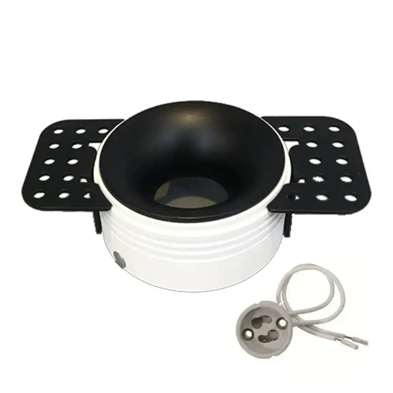 Modern white and gold round recessed ceiling mount – kitchen light set
