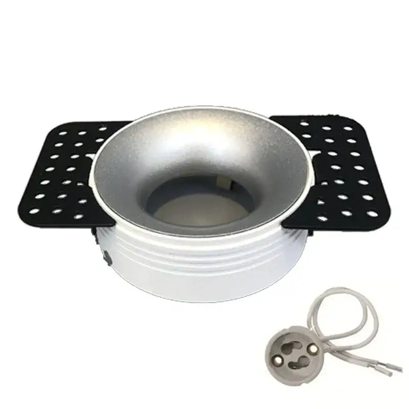 Modern white and gold round recessed ceiling mount – kitchen light set