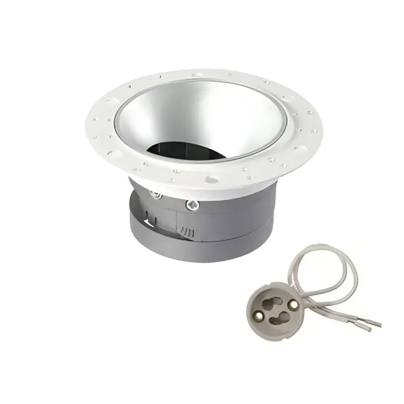 Modern white and gold round recessed ceiling mount – kitchen light set
