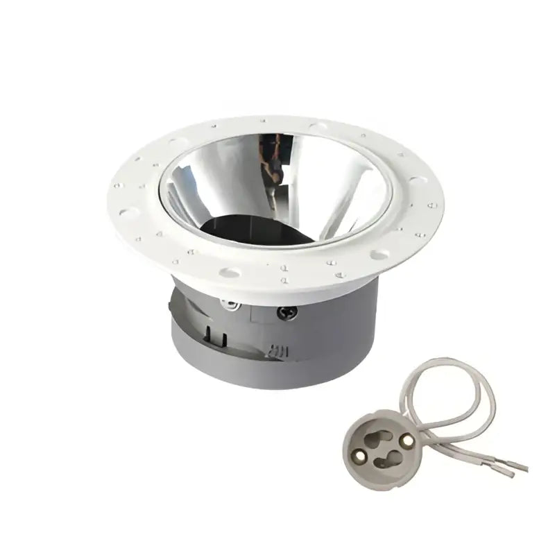 Modern white and gold round recessed ceiling mount – kitchen light set