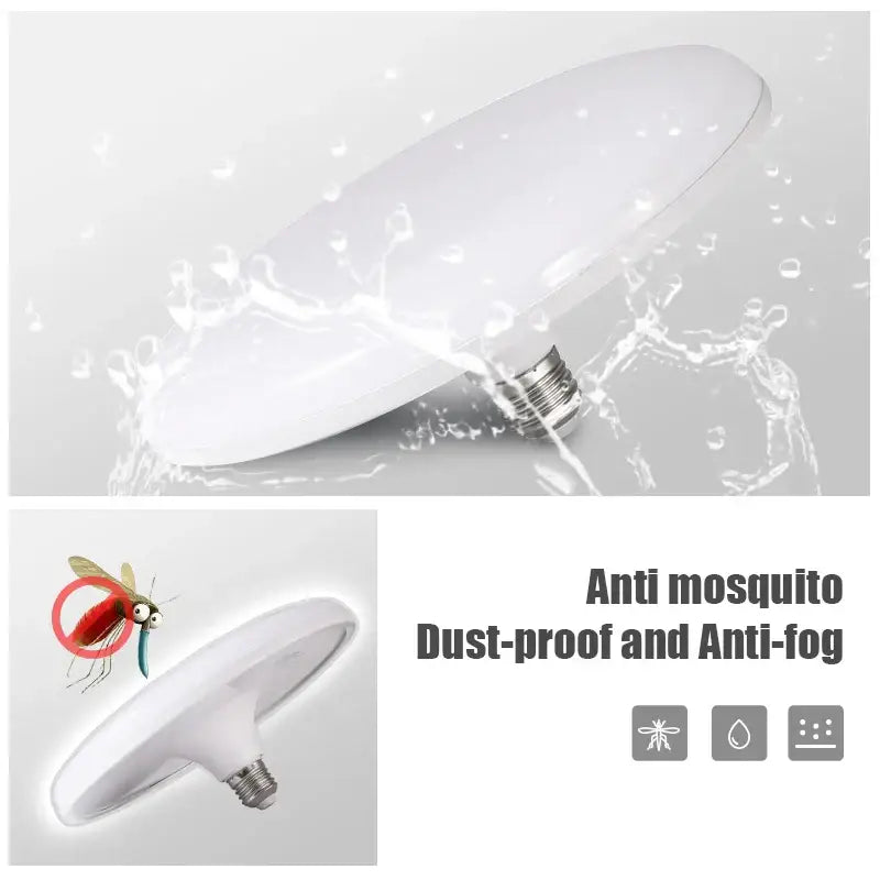 Modern white round ufo ceiling light bulb kitchen super bright indoor