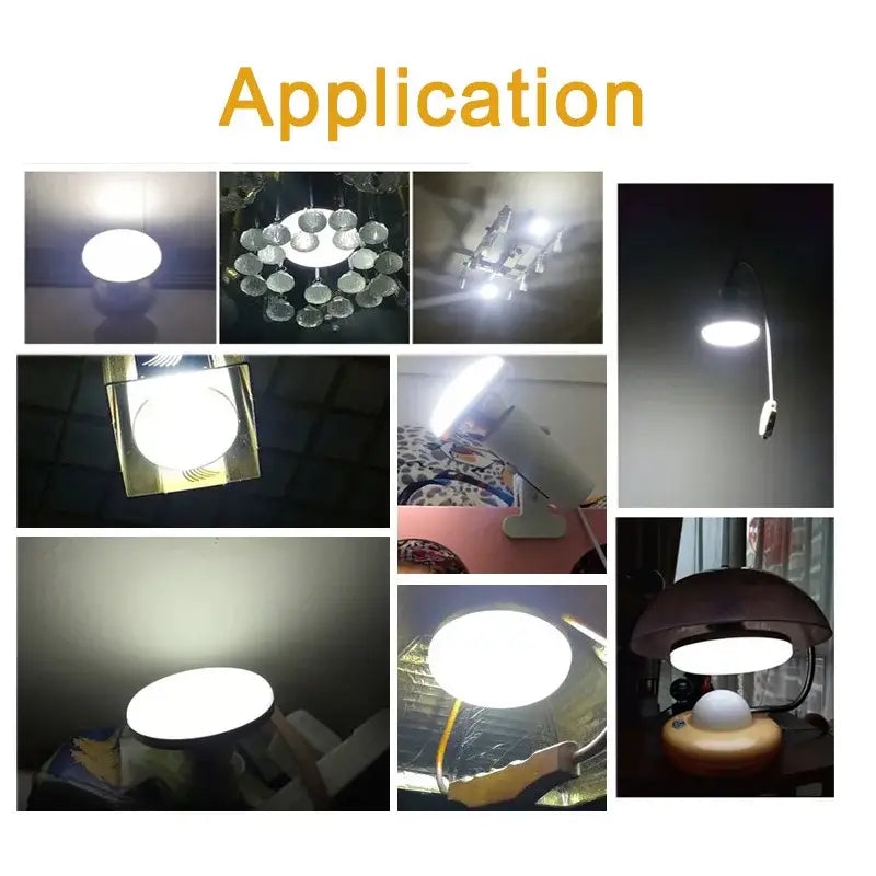 Modern white round ufo ceiling light bulb kitchen super bright indoor