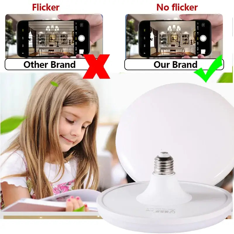 Modern white led round ufo ceiling lamp for kitchen brightness