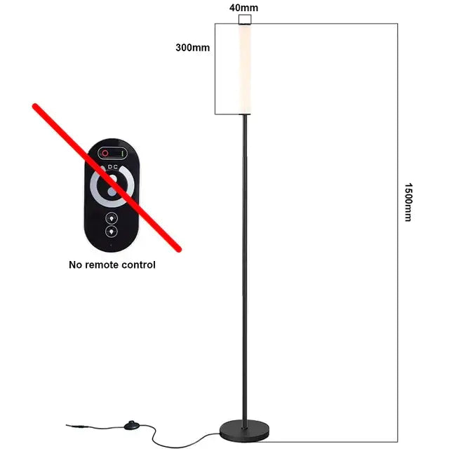 Modern black decorbites led shelf floor lamp for living room