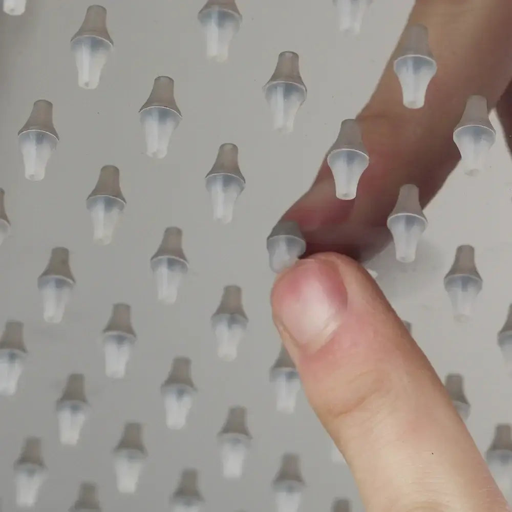 Modern silver led shower head square crystal rain design bathroom