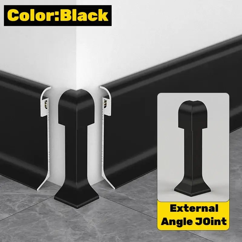 Modern aluminum led skirting line – living room wall decor