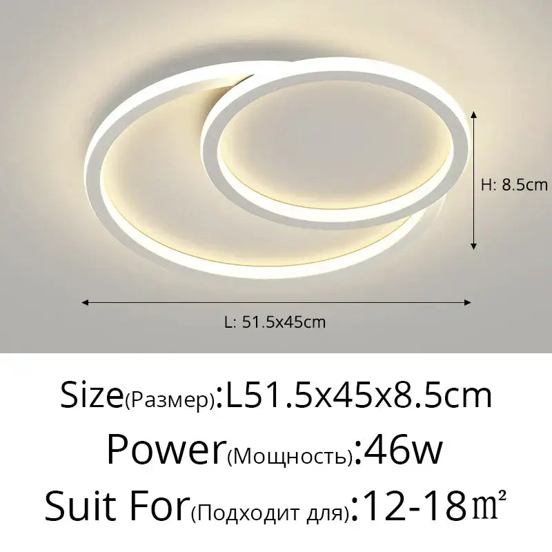 Modern cloud white decorbites led smart chandelier bedroom light