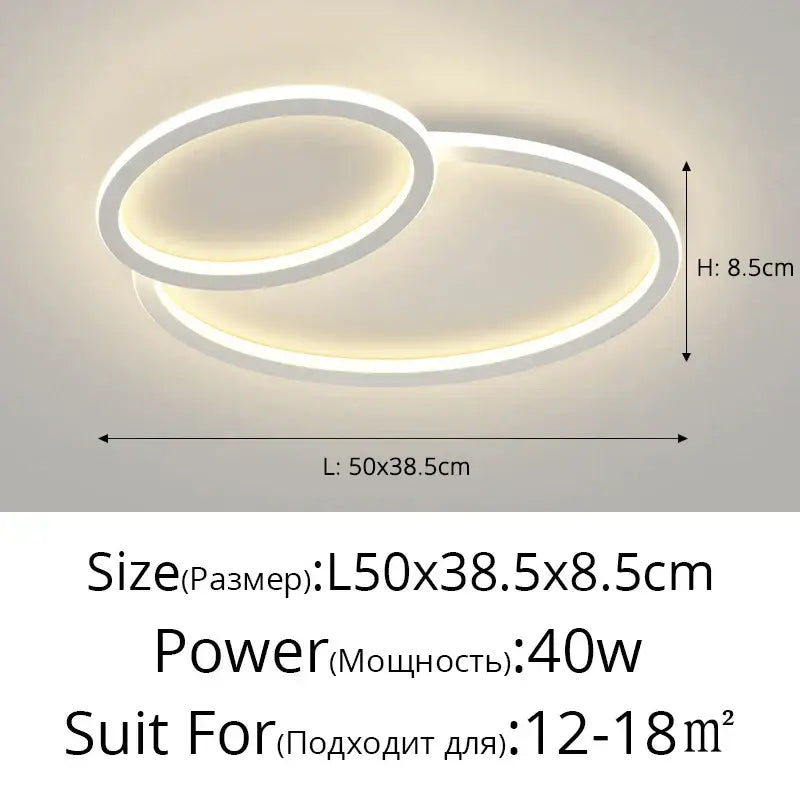 Modern cloud white decorbites led smart chandelier bedroom light