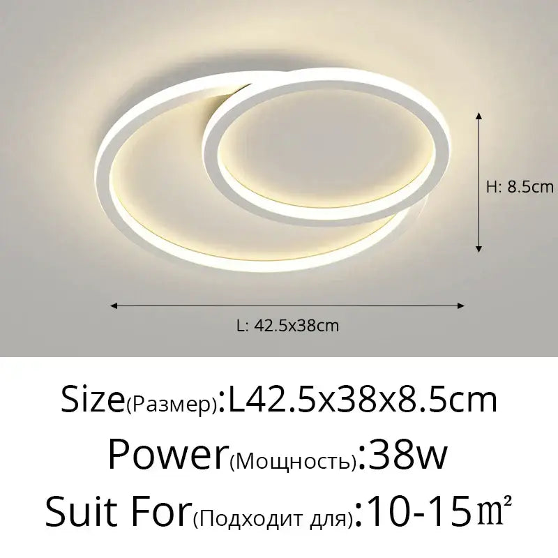 Modern cloud white decorbites led smart chandelier bedroom light
