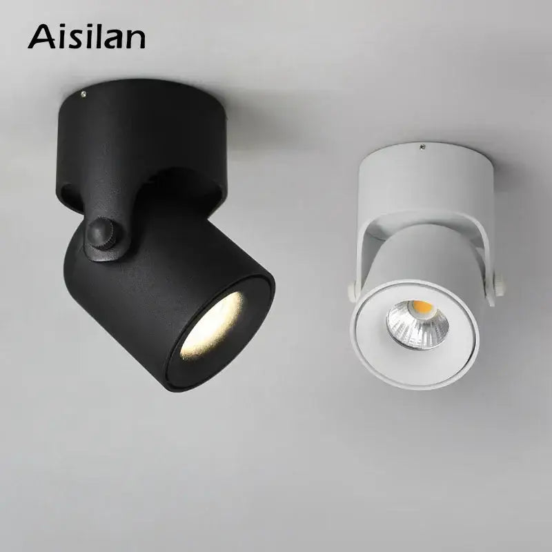 Matte white adjustable led spot light cob – living room ceiling light