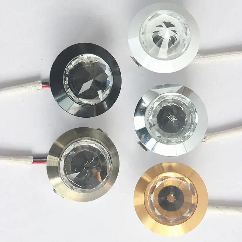 Decorbites led spot light mini crystal cabinet downlight for kitchen