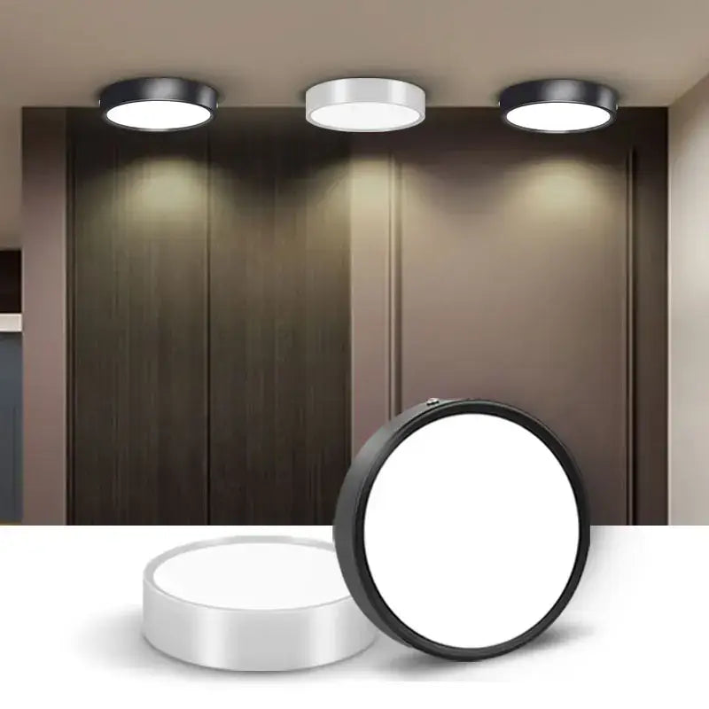 Modern black & white led spot lighting living room downlight