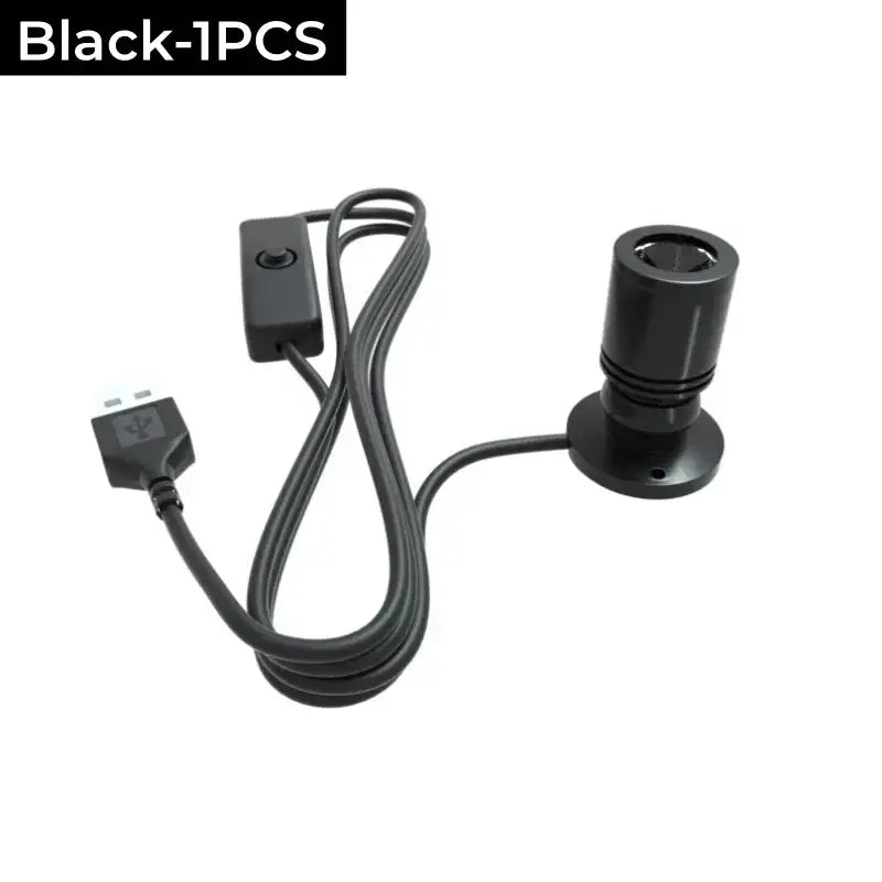 Modern black usb led spotlight showcase and cabinet light