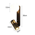 Modern black and white led spotlight wall lamp bedroom sconce