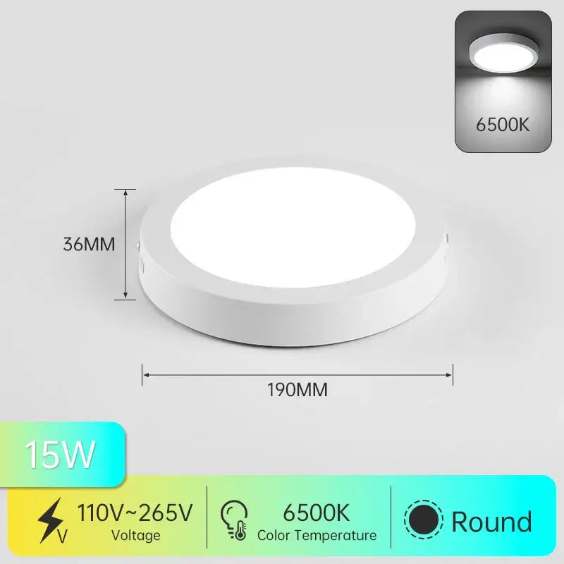 Modern white ultra thin led square ceiling light kitchen fixture