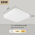 Modern white ultra thin led square ceiling light kitchen fixture