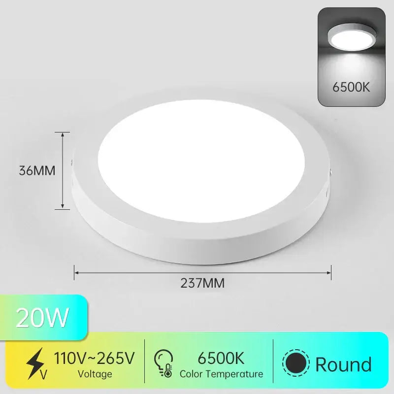 Modern white ultra thin led square ceiling light kitchen fixture