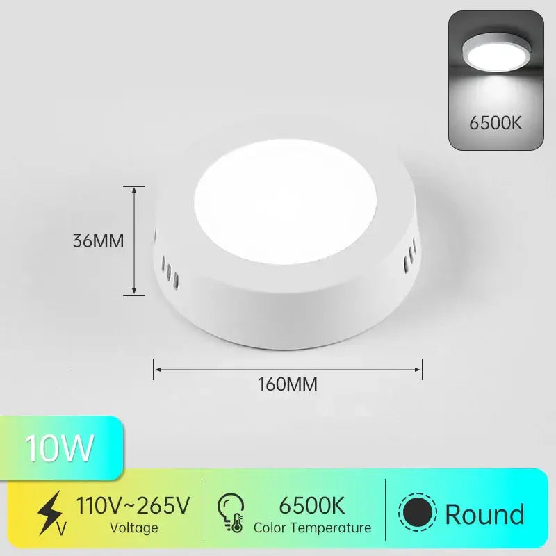 Modern white ultra thin led square ceiling light kitchen fixture