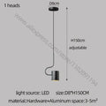 Modern black led staircase chandelier for villa living room decor