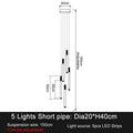 Modern white and gold led staircase chandeliers for living room