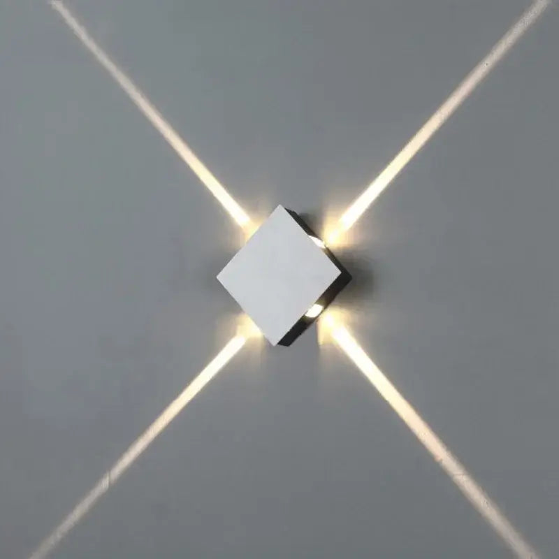 Modern geometric led star wall light for bar and corridor decor