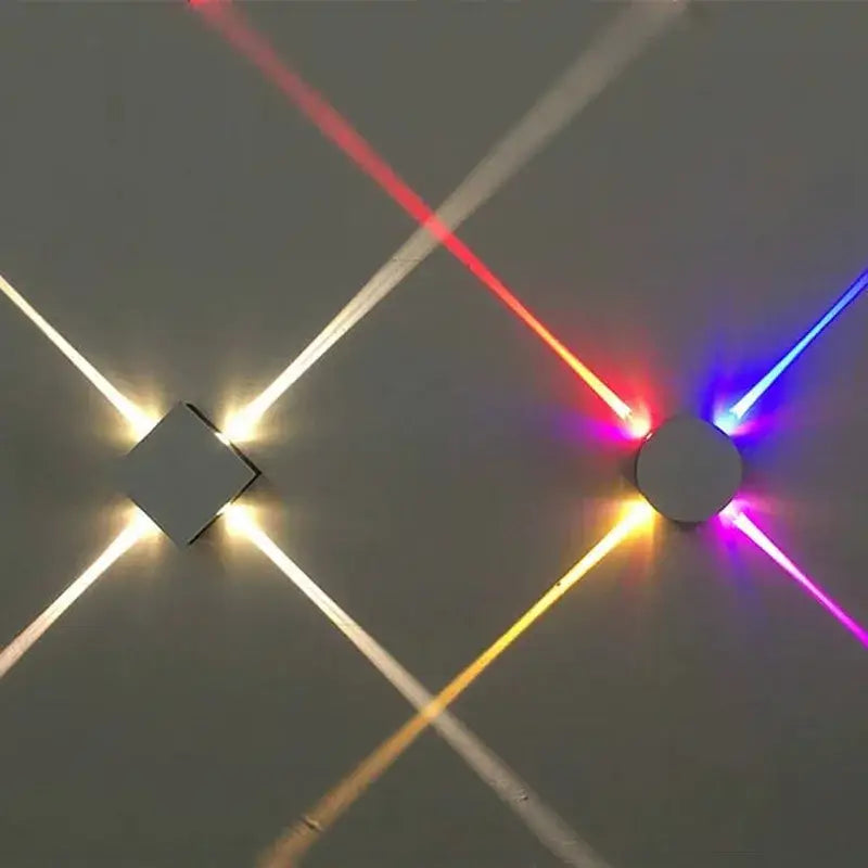 Modern geometric led star wall light for bar and corridor decor