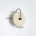 Modern yellow stone clock wall lamp bathroom backlight mirror light