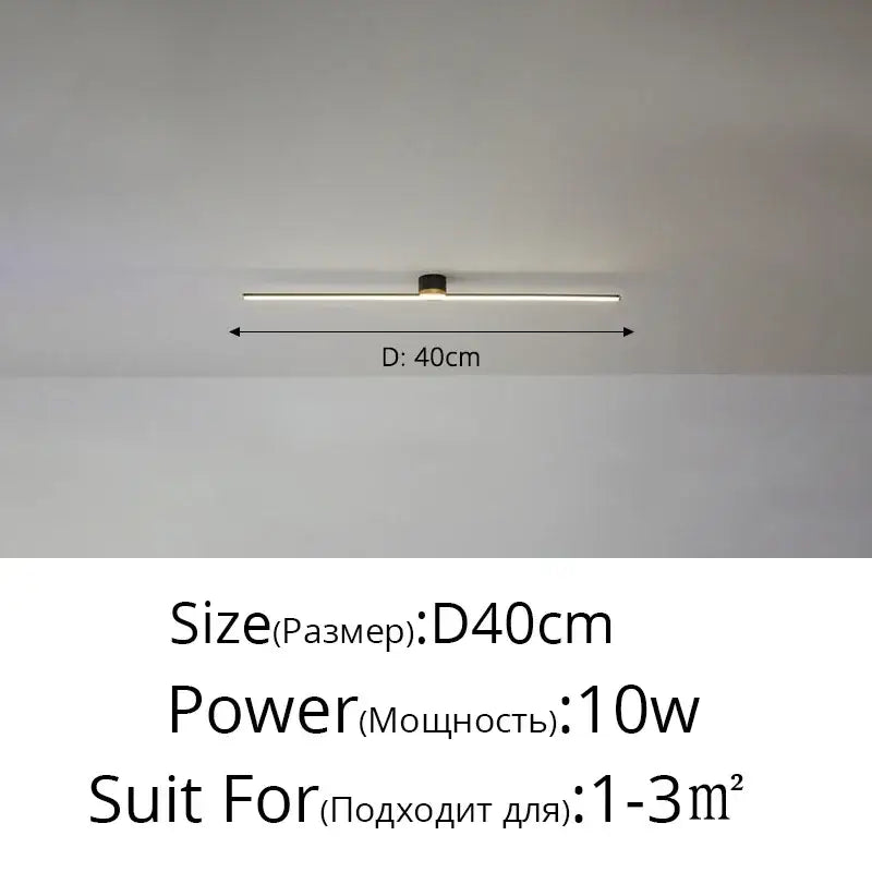 Modern white & gold led strip ceiling light living room ambience
