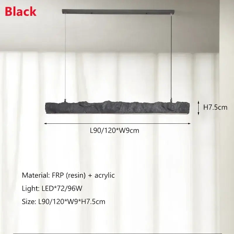 Modern off white strip chandelier pendant lights dining room