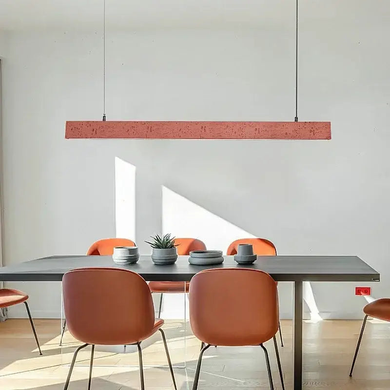Modern off white strip chandelier pendant lights dining room