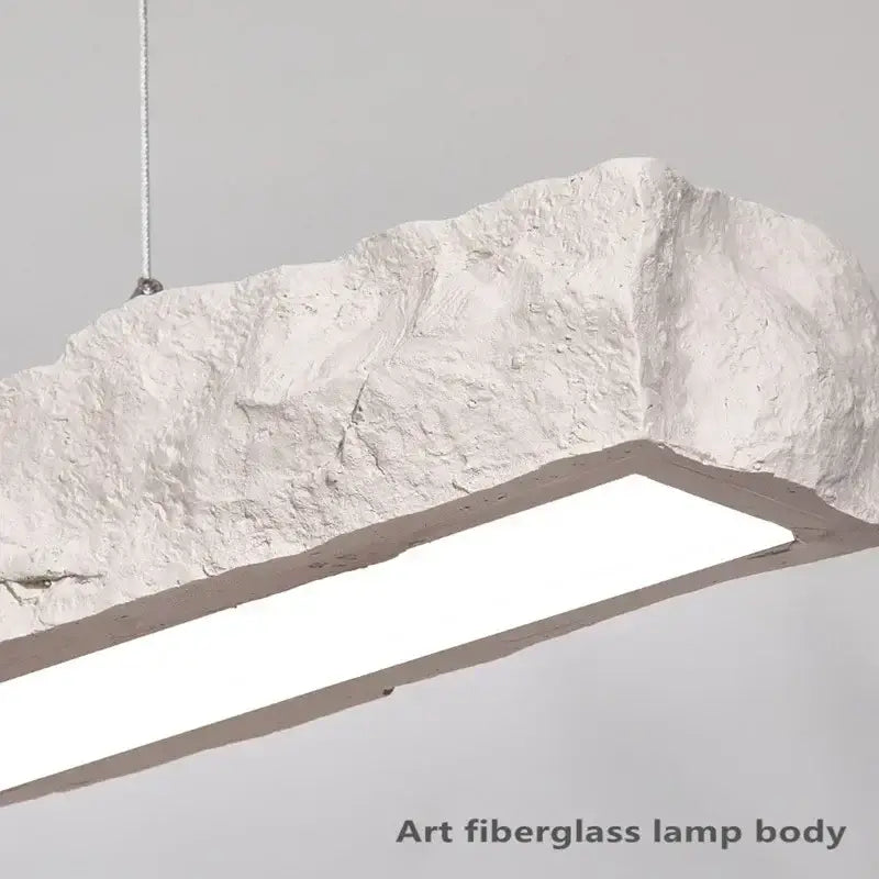 Modern off white strip chandelier pendant lights dining room