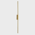 Modern minimalist black & gold led strip copper wall lamp bedroom